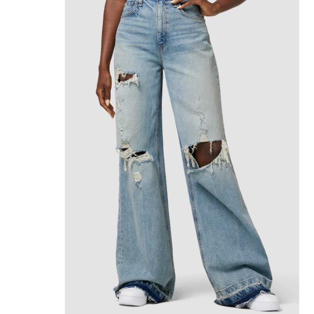 Hudson x Zoe Costello Zoe High-Rise Wide Leg Jean Size 25